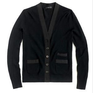 J. Crew Black Wool Harlow Cardigan